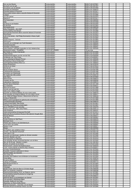 TAS productielijst # seizoen 2007-2008 kalenderjaar 2008. xls - VSCD