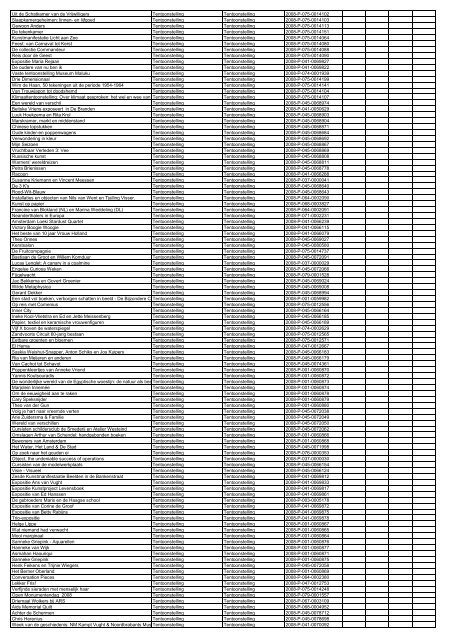 TAS productielijst # seizoen 2007-2008 kalenderjaar 2008. xls - VSCD