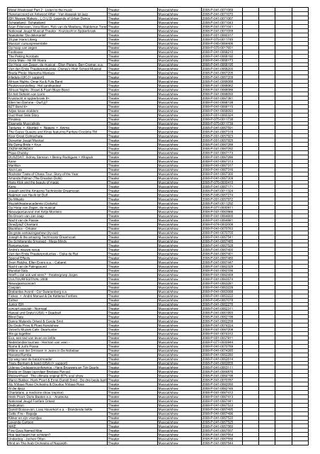 TAS productielijst # seizoen 2007-2008 kalenderjaar 2008. xls - VSCD