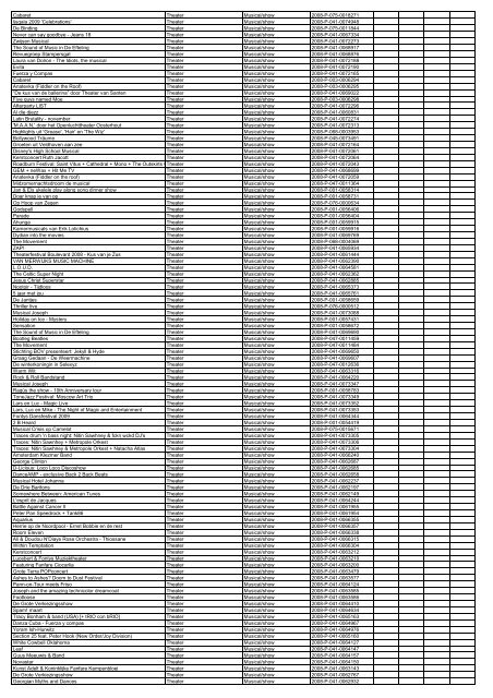 TAS productielijst # seizoen 2007-2008 kalenderjaar 2008. xls - VSCD