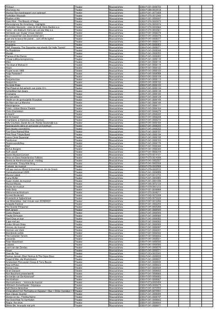 TAS productielijst # seizoen 2007-2008 kalenderjaar 2008. xls - VSCD