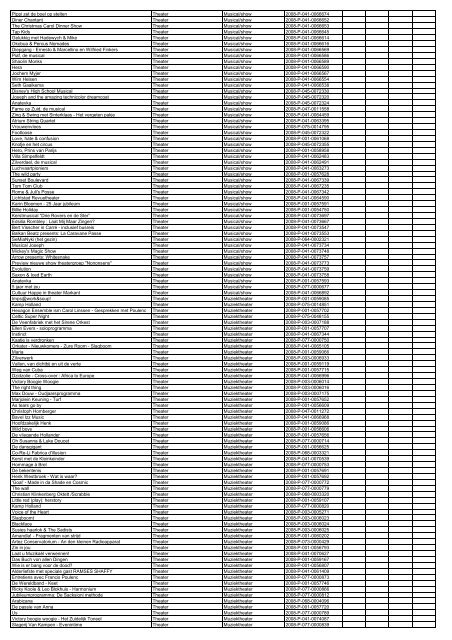 TAS productielijst # seizoen 2007-2008 kalenderjaar 2008. xls - VSCD