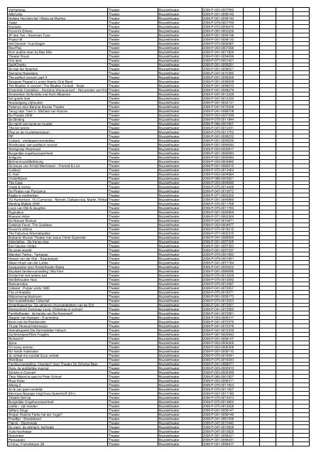 TAS productielijst # seizoen 2007-2008 kalenderjaar 2008. xls - VSCD