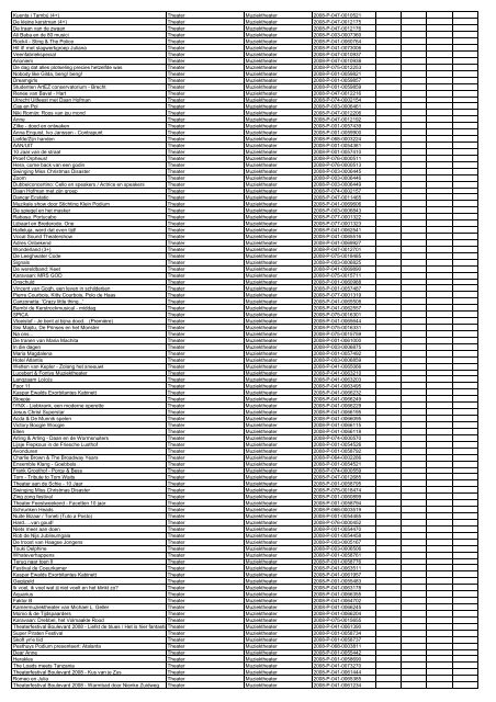 TAS productielijst # seizoen 2007-2008 kalenderjaar 2008. xls - VSCD