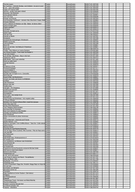 TAS productielijst # seizoen 2007-2008 kalenderjaar 2008. xls - VSCD