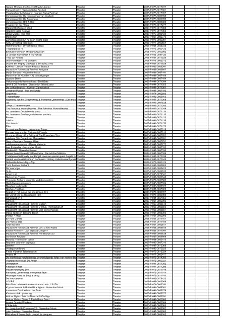 TAS productielijst # seizoen 2007-2008 kalenderjaar 2008. xls - VSCD