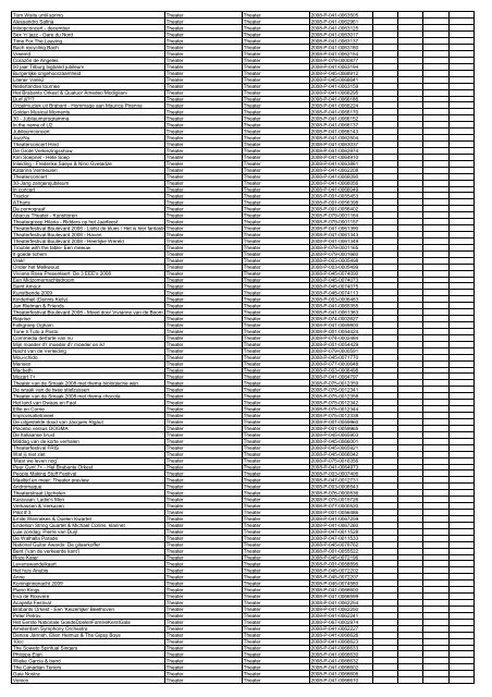 TAS productielijst # seizoen 2007-2008 kalenderjaar 2008. xls - VSCD