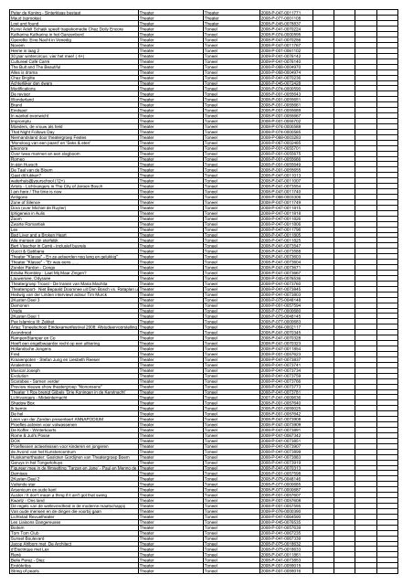 TAS productielijst # seizoen 2007-2008 kalenderjaar 2008. xls - VSCD