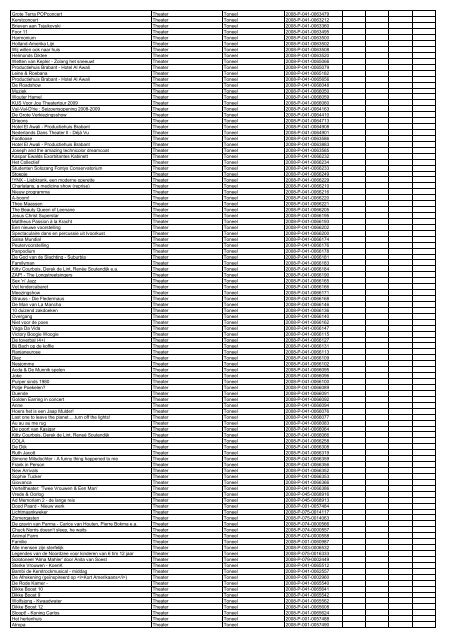 TAS productielijst # seizoen 2007-2008 kalenderjaar 2008. xls - VSCD