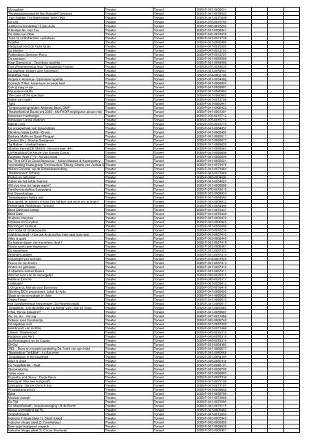 TAS productielijst # seizoen 2007-2008 kalenderjaar 2008. xls - VSCD