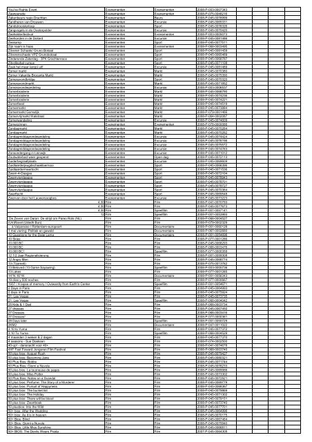 TAS productielijst # seizoen 2007-2008 kalenderjaar 2008. xls - VSCD