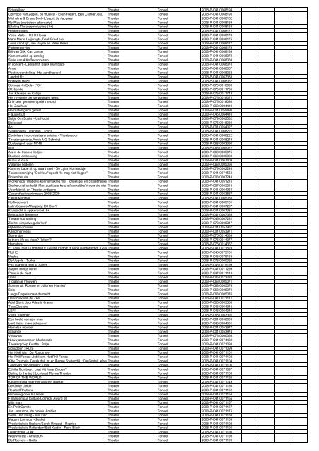 TAS productielijst # seizoen 2007-2008 kalenderjaar 2008. xls - VSCD