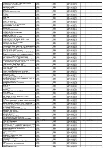 TAS productielijst # seizoen 2007-2008 kalenderjaar 2008. xls - VSCD