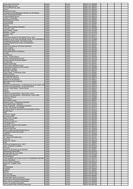 TAS productielijst # seizoen 2007-2008 kalenderjaar 2008. xls - VSCD