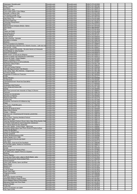 TAS productielijst # seizoen 2007-2008 kalenderjaar 2008. xls - VSCD