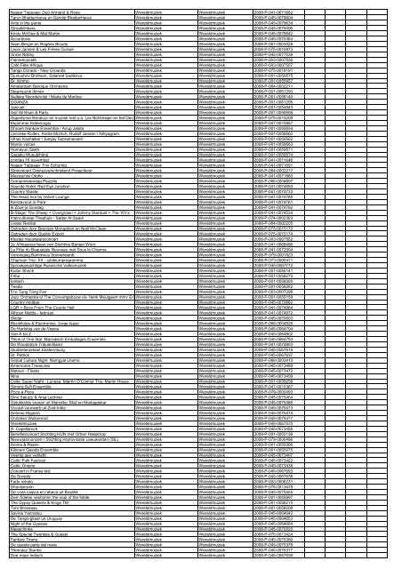 TAS productielijst # seizoen 2007-2008 kalenderjaar 2008. xls - VSCD