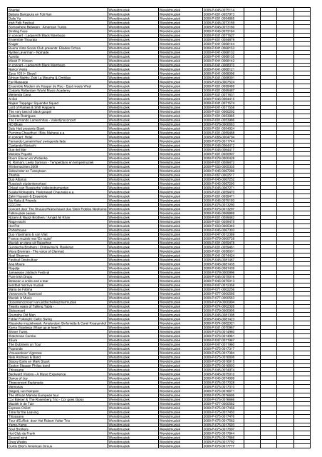 TAS productielijst # seizoen 2007-2008 kalenderjaar 2008. xls - VSCD