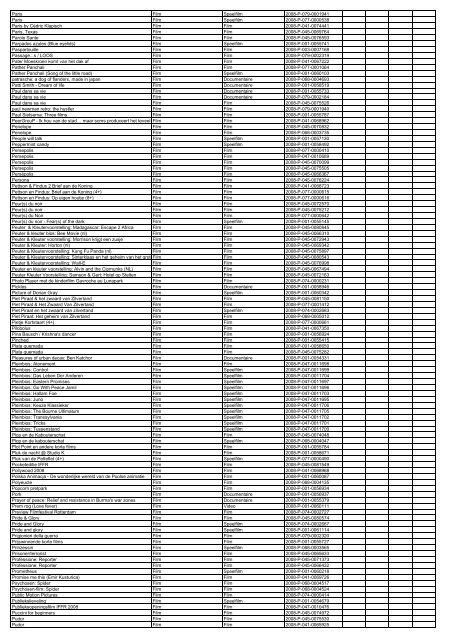 TAS productielijst # seizoen 2007-2008 kalenderjaar 2008. xls - VSCD