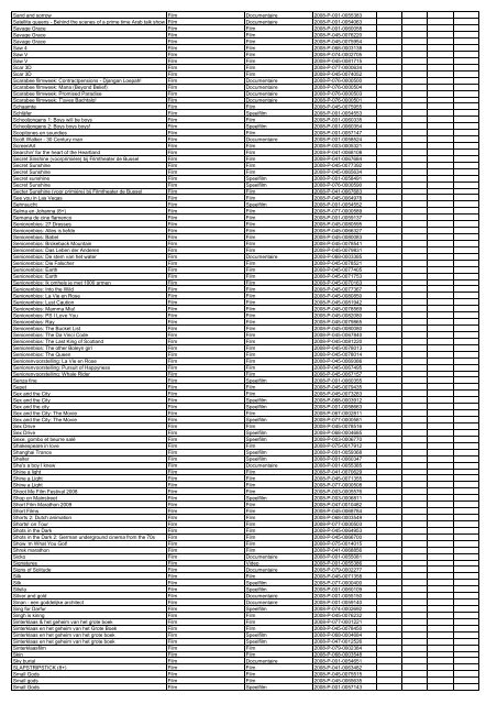 TAS productielijst # seizoen 2007-2008 kalenderjaar 2008. xls - VSCD