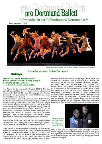 Ausgabe April 2012 - Ballettfreunde Dortmund