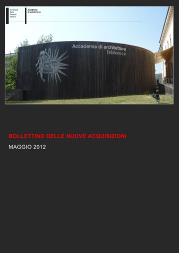 Maggio - Biblioteca dell'Accademia architettura - Università della ...
