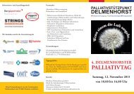 4. Delmenhorster Palliativtag - Klinikum Delmenhorst