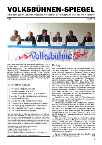 Volksbühnen-Spiegel 1/2012 - Freie Volksbühne Berlin