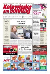 Aktuelle Ausgabe lesen - Kehrwieder am Sonntag