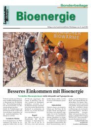 Besseres Einkommen mit Bioenergie - Agrarnet Austria