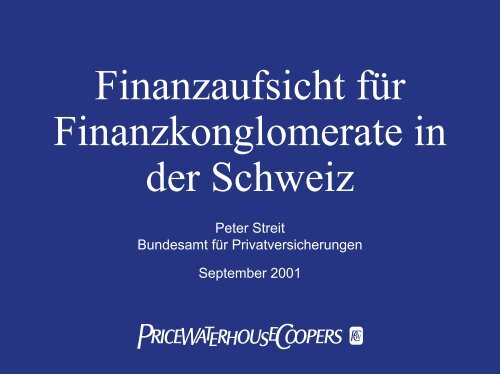 Swiss Insurance Club Chancen- und Risiko- Management im ... - PwC