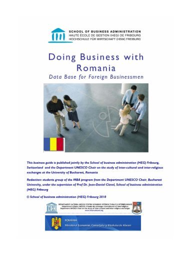 Doing Business with Romania - Über die Osec