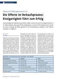 Die Offerte im Verkaufsprozess: Einzigartigkeit führt ... - eStarter.ch