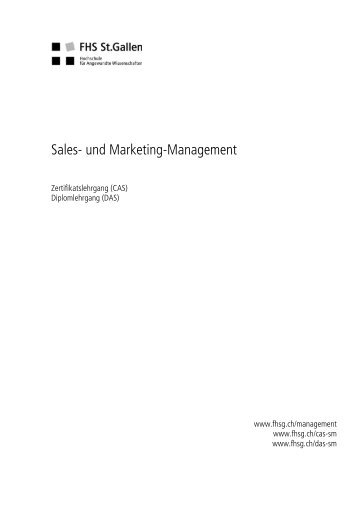 CAS Sales- und Marketing-Management FHS St. Gallen - Internet ...