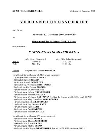 GR-Sitzung 071212 (113 KB) - .PDF - Stadtgemeinde Melk