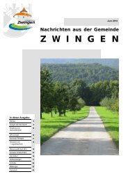 Ausgabe Juni 2012 (pdf) - Gemeinde Zwingen