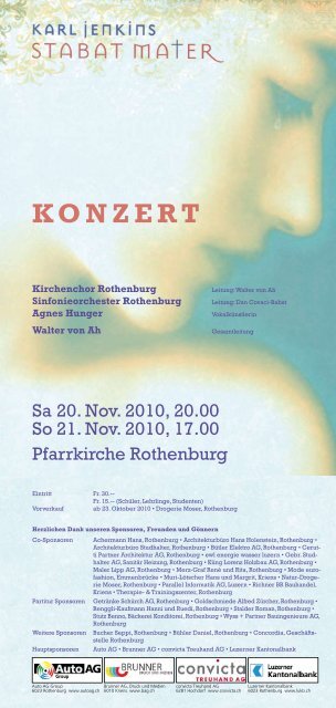 KONZERT - Sinfonieorchester Rothenburg