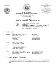MINUTES OAHU ISLAND BURIAL COUNCIL MEETING DATE ...