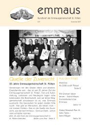 Rundbrief Ausgabe 3/2007 - Emmausgemeinschaft St. Pölten