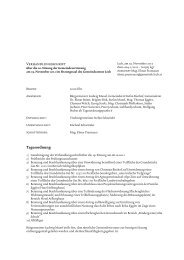 Protokoll 20. Sitzung Gemeindevertretung - Gemeinde Lech