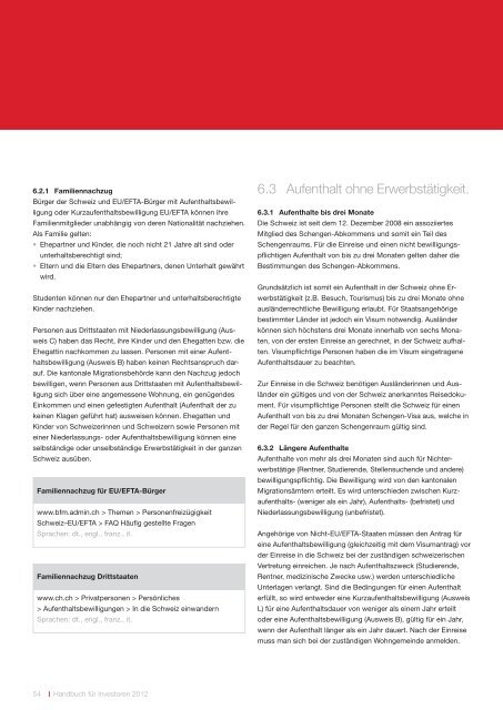 Handbuch für Investoren. Unternehmensstandort Schweiz.