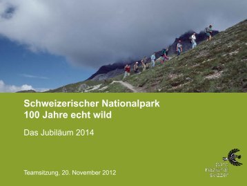 Teamsitzung Protokoll - Schweizerischer Nationalpark