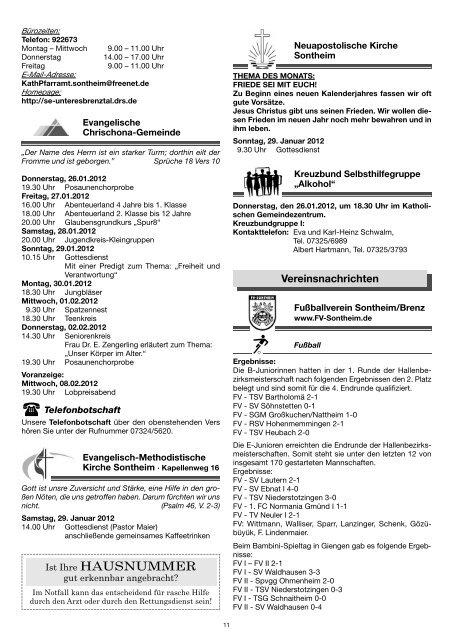 Nachrichtenblatt - Gemeinde Sontheim an der Brenz