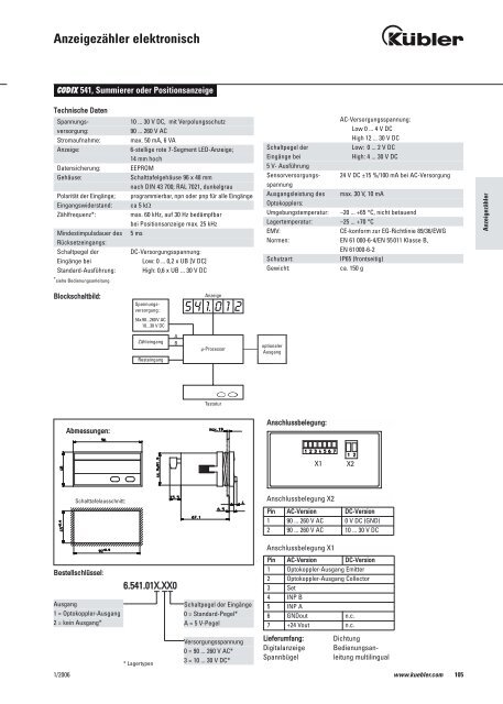 Anzeigezähler elektromechanisch