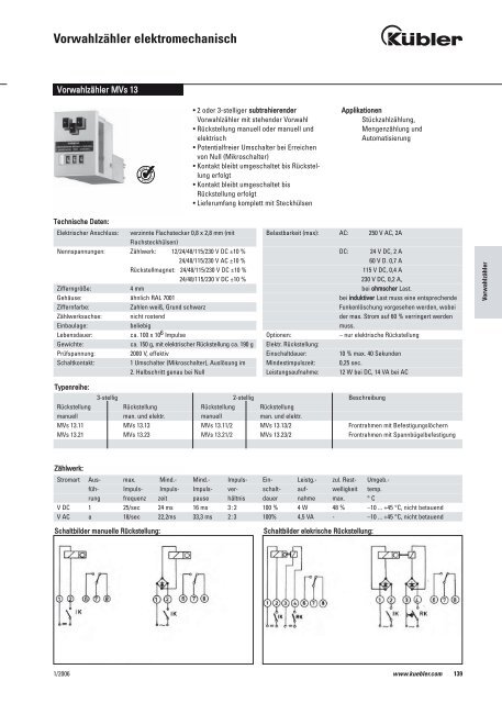 Anzeigezähler elektromechanisch