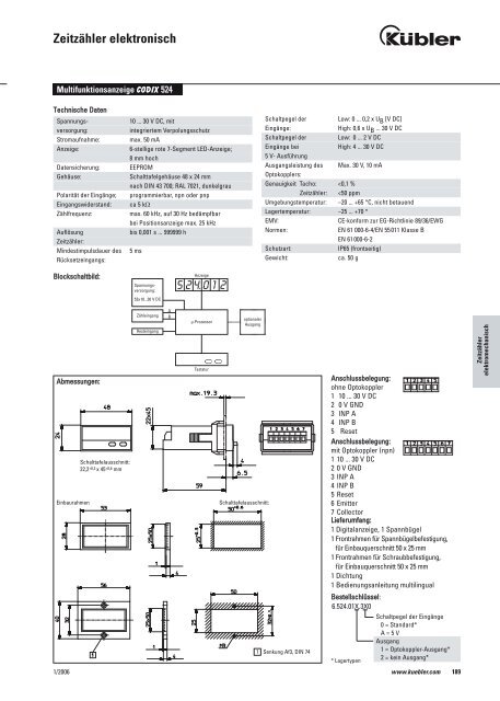 Anzeigezähler elektromechanisch