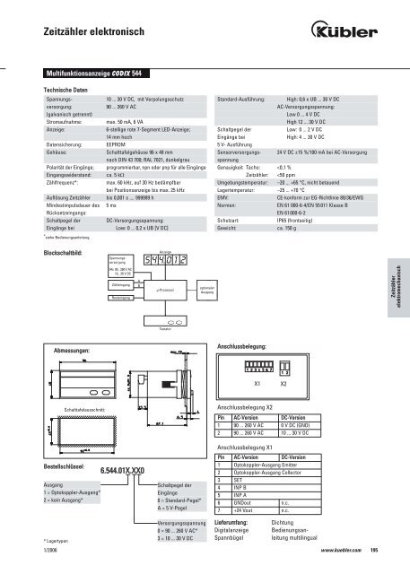 Anzeigezähler elektromechanisch