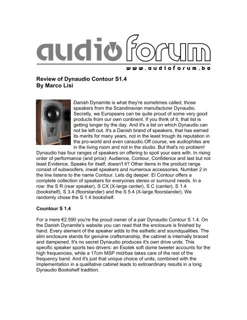Dynaudio contour store 1.4