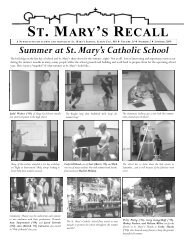 ST. MARY'S RECALL - St. Mary's School