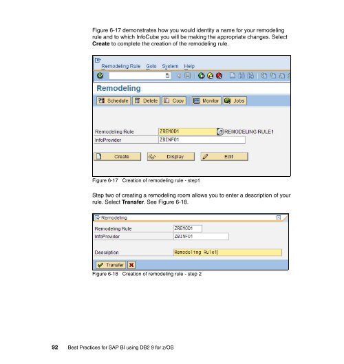 Best Practices for SAP BI using DB2 9 for z/OS - IBM Redbooks