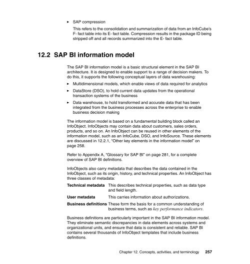 Best Practices for SAP BI using DB2 9 for z/OS - IBM Redbooks